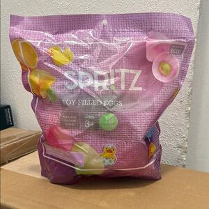 Spritz toy filled Easter eggs